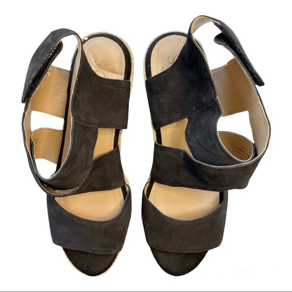 Naturalizer SOUL black wedge sandal 8.5 women’s - Picture 6 of 9